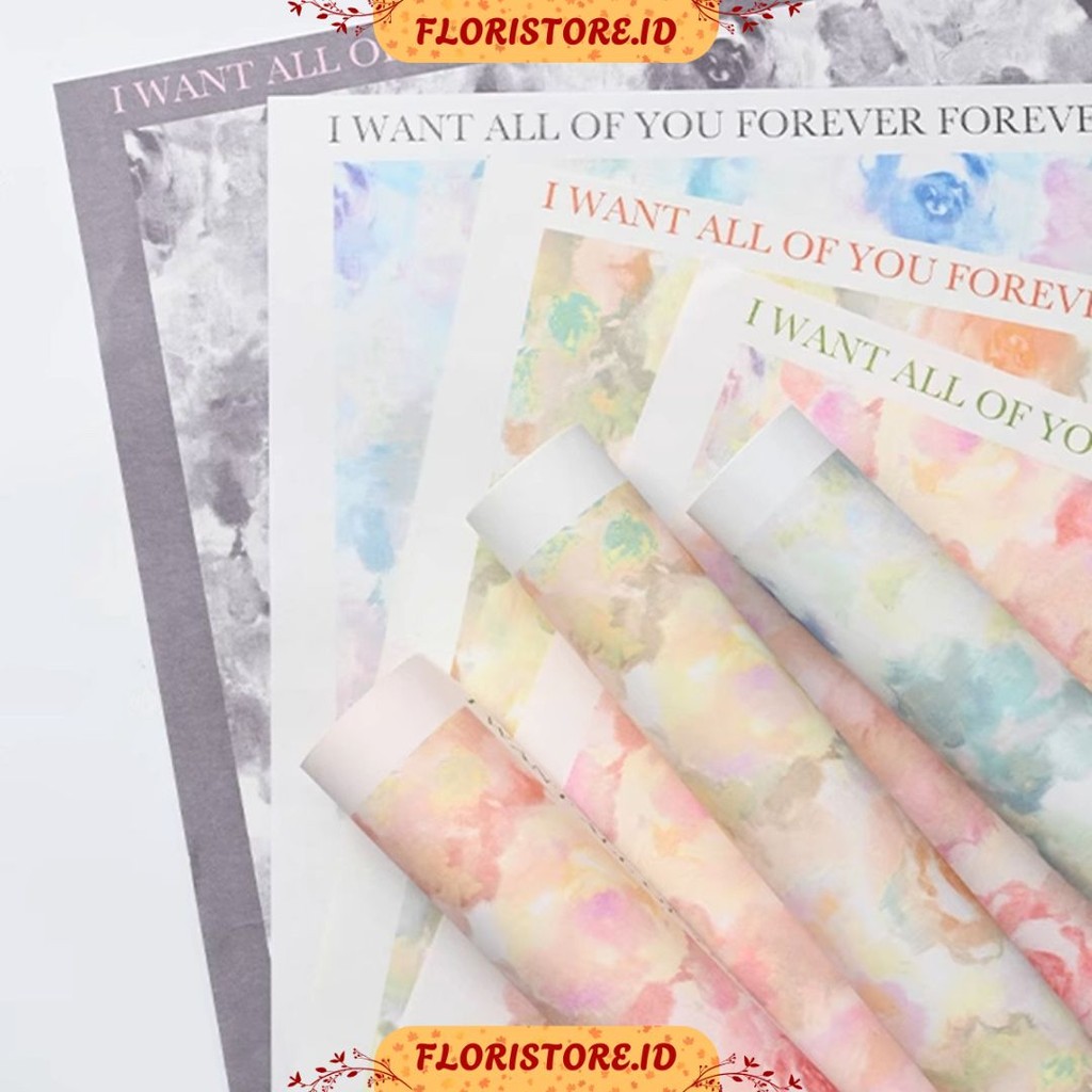 

FLORAL SHADOW PAPER / CELLOPHANE / FLORIST PAPER / KERTAS BUKET BUNGA / WRAPPING WRAPPER