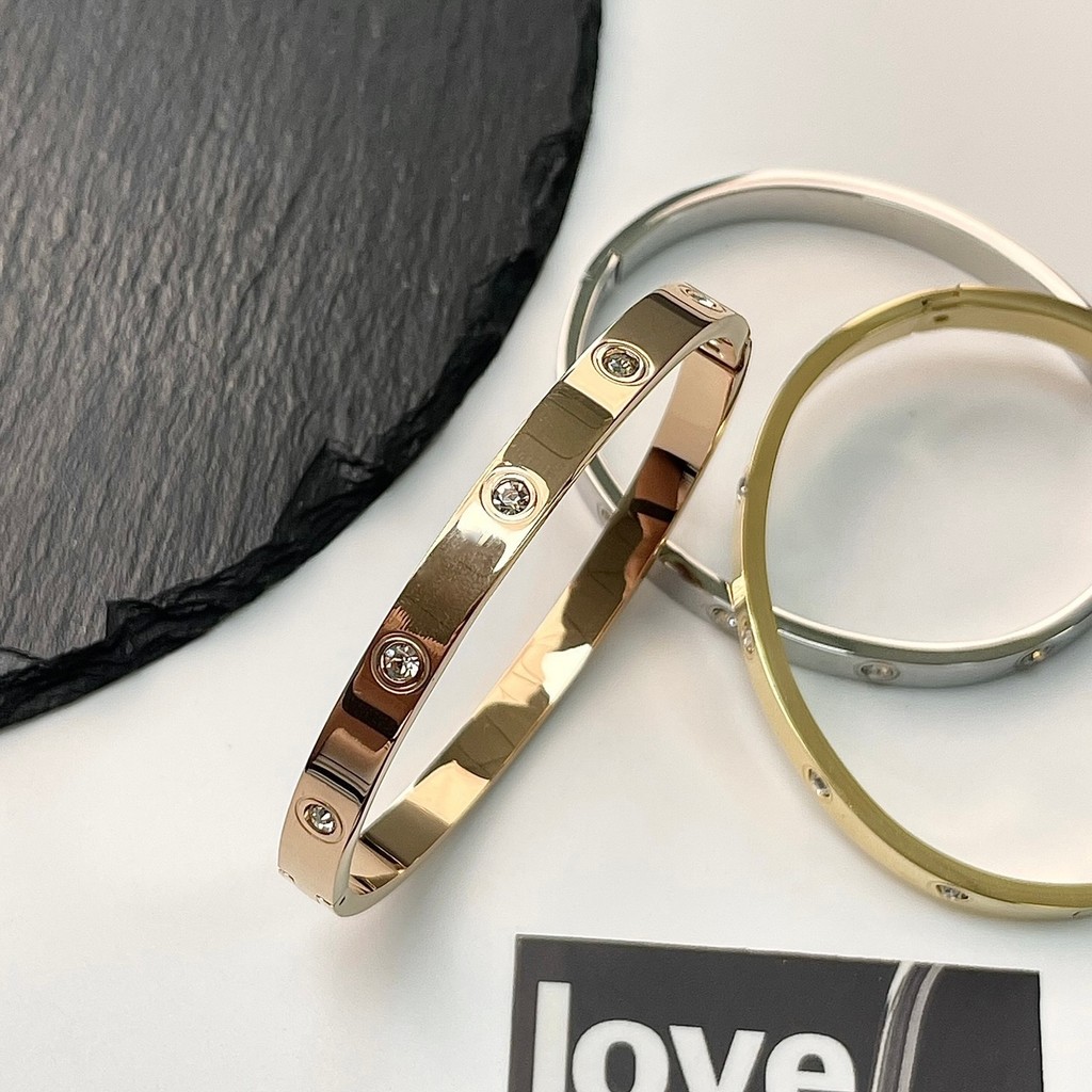 HEXI Gelang Titanium Terlaris Aksesoris Model Perhiasan Wanita Elegan