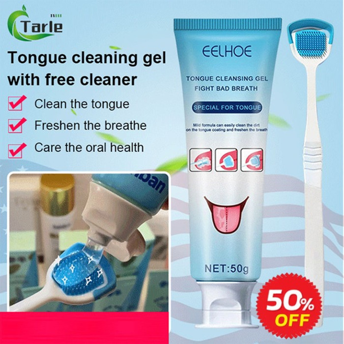 Gel Pembersih Lidah Penghilang Bau Mulut Sikat Perawatan Mulut Penghilang Gel Pembersih Lidah
