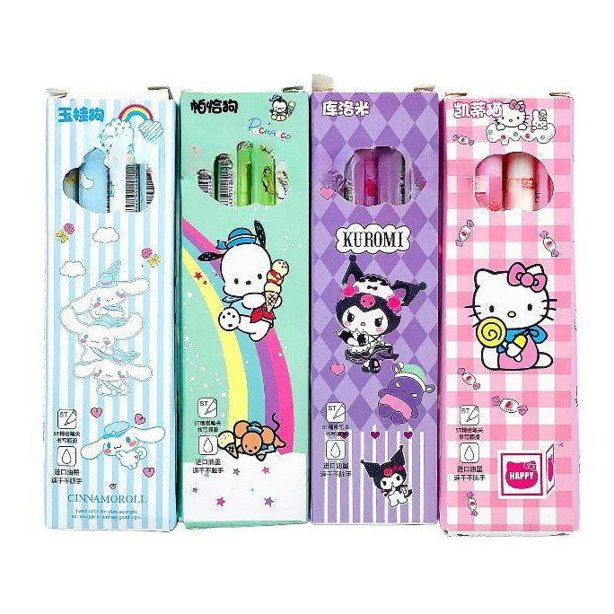 

( DAPAT 1 PAK ISI 4 PCS ) BOLPEN XT-0105 / Pulpen Bolpoin XT-0105 Kuromi Cinnamorol