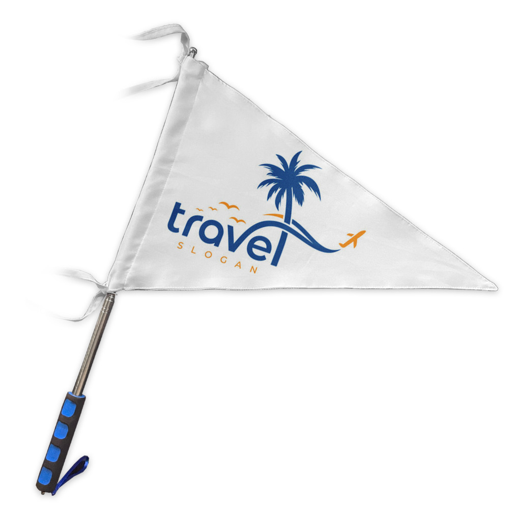 Cetak Bendera Custom Tour Guide Segitiga untuk Tour Travel, Traveler, Umroh, dan Haji 09