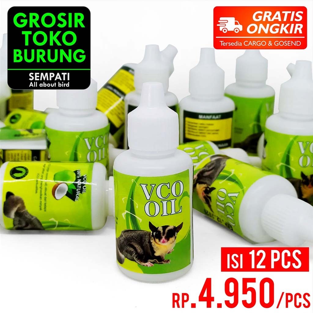 

SEMPATI GROSIR VCO Oil Minyak Kelapa Murni Isi 12 Pcs Obat Cacing Kutu Scabies Kucing Pure Virgin Coconut Oil 100% Natural Obat Jamur Alami Vitamin Bulu Kucing Musang Kelinci Sugar Glider