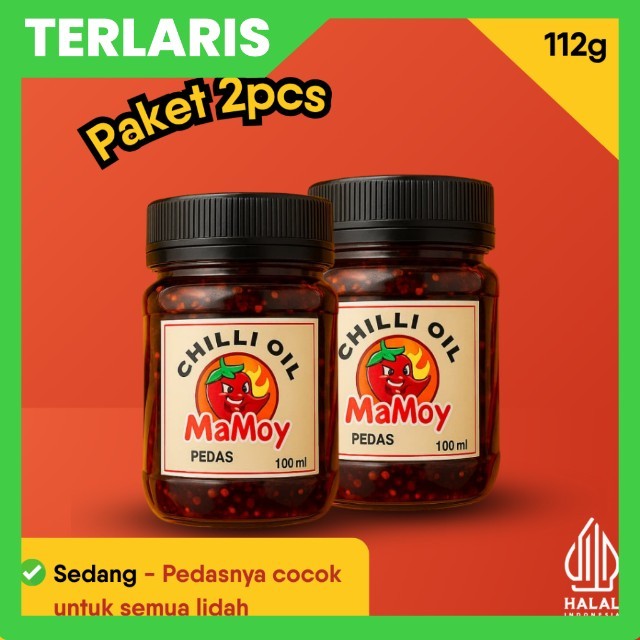 

Chilli Oil Mamoy Paket 2pcs Pedas Nendang Halal 112g