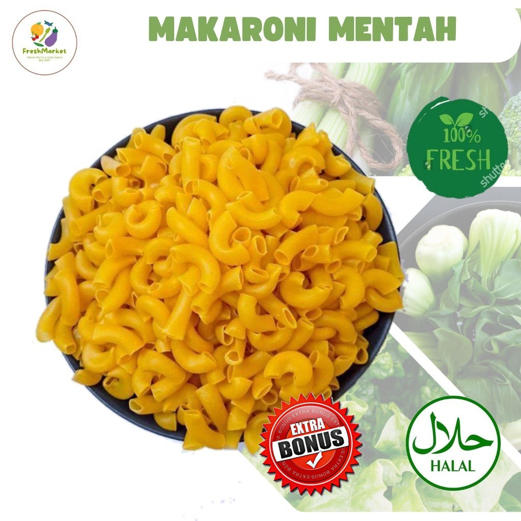 

Makaroni Mentah Rebus 250 Gram Sayurinstant