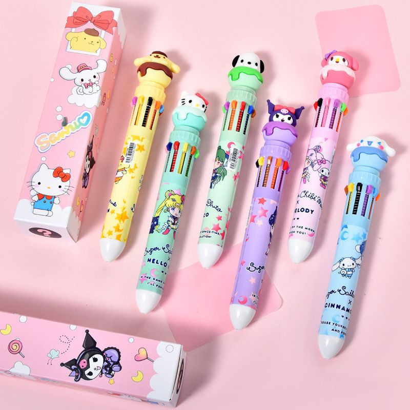 

(1PC) PULPEN KARAKTER 10 WARNA PENA WARNA-WARNI/BOLPOIN Karakter Lucu BC-13