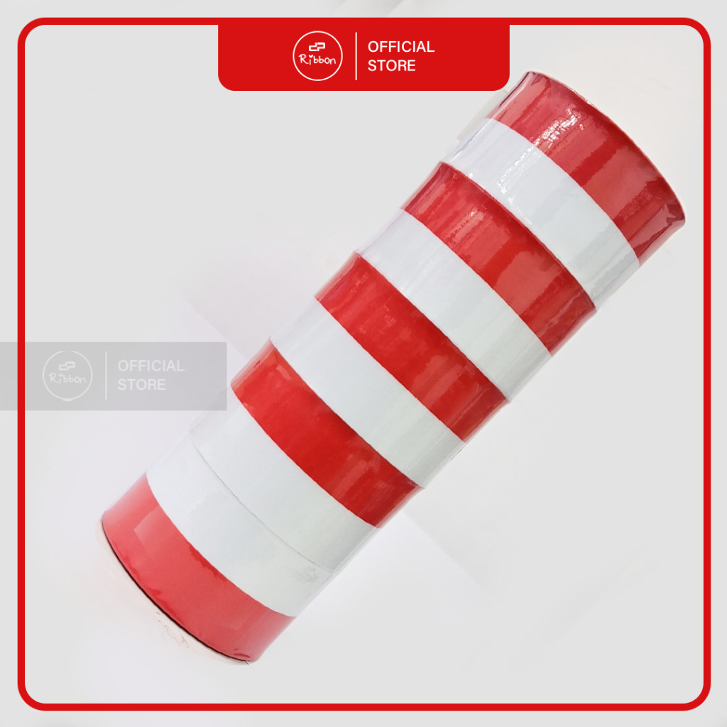 

1 SLOP Pita Satin MERAH PUTIH 2" 5 cm Saten 2 Inch Kain Polos Souvenir Garmen Parcel Hampers 5 ROL