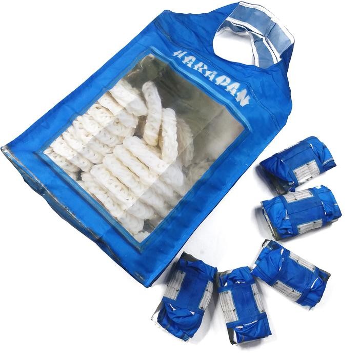 

Shopping Bag Shrelo Tas Belanja Lipat Roll TIPIS Ramah Lingkungan Kaleng Kerupuk Harapan Karatan Ekonomis Murah 28x38x13cm - Biru