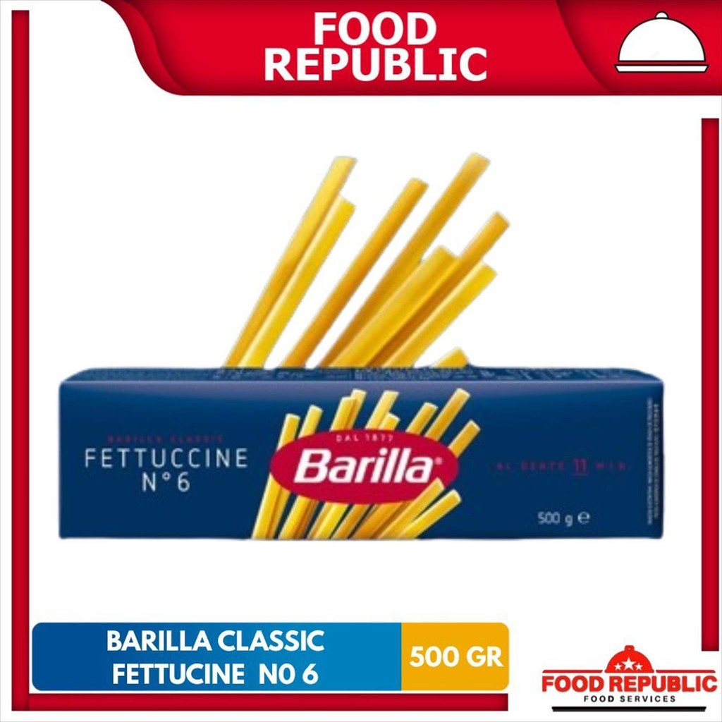 

Barilla Fettuccine Pasta No.6 500gr Pasta Italia Premium untuk Saus Krim