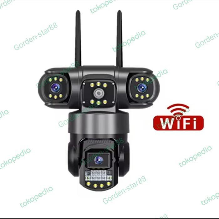 V380 Pro CCTV Kamera TIGA LENSA Outdoor IP66 Waterproof - Hanya CCTV