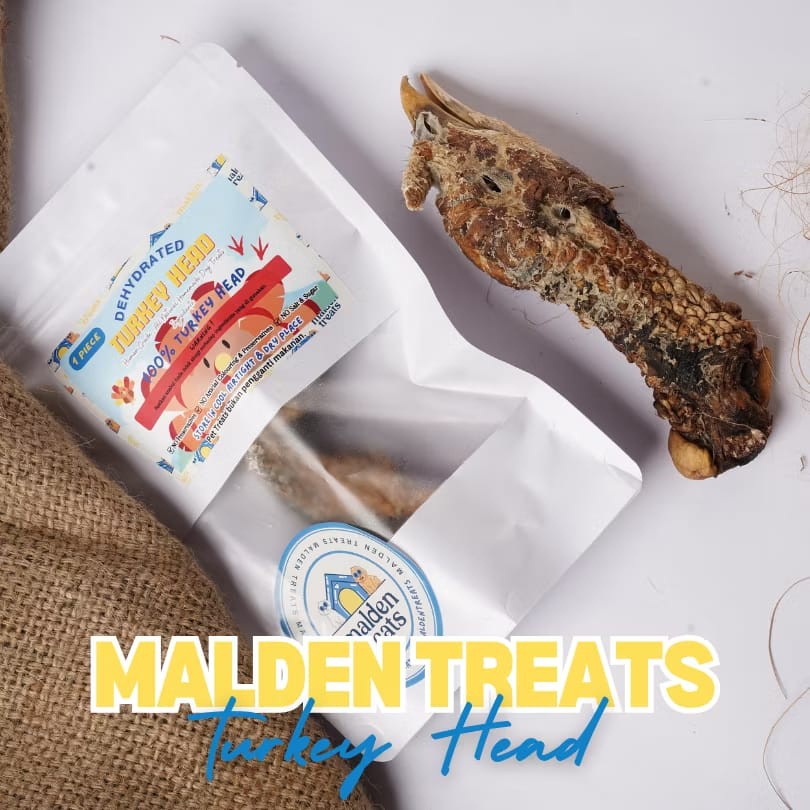 

Malden Treats Dehydrated - Snack Dog - Turkey Head