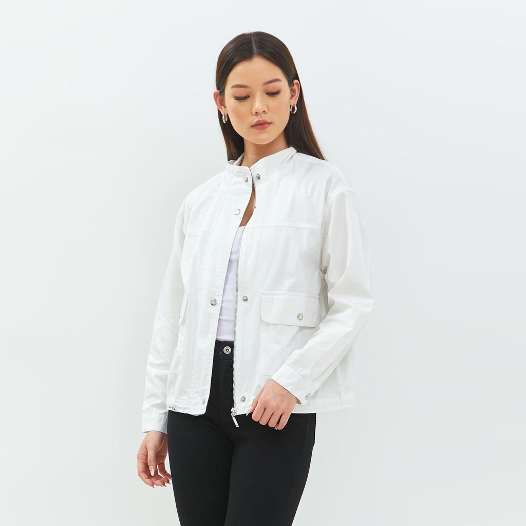Geela Official - Gayatri White Jacket (G.6408) | Jaket Wanita