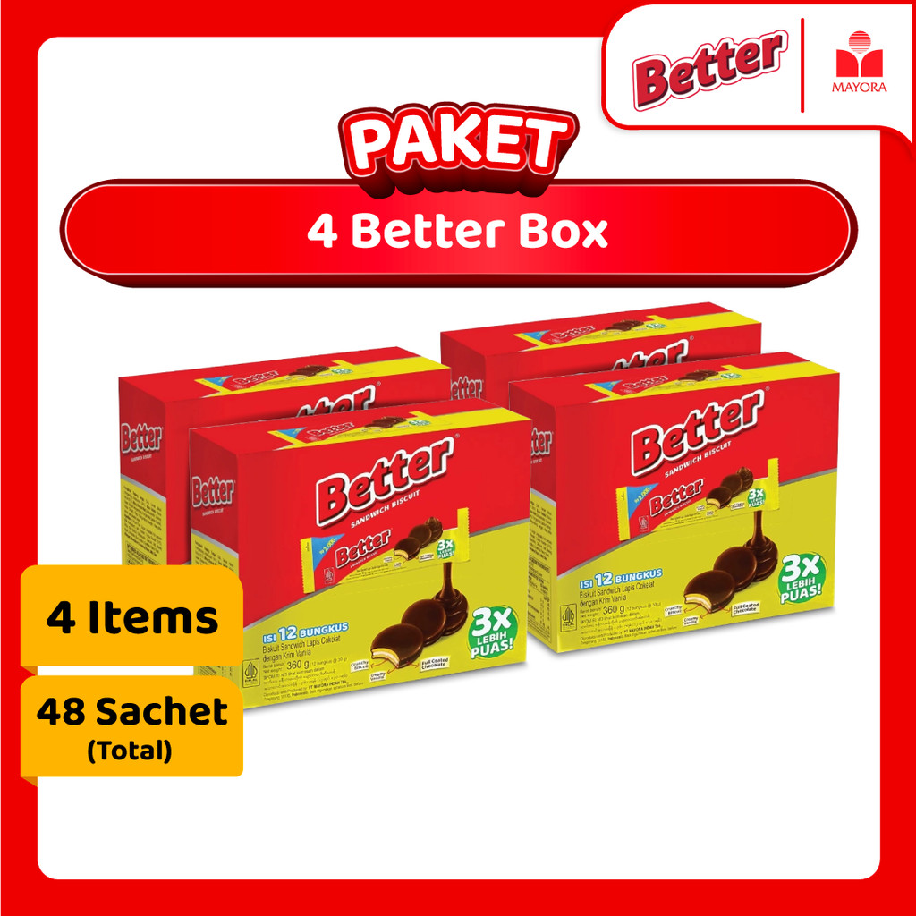 

Paket 4 Biskuit Better Box 360 Gram