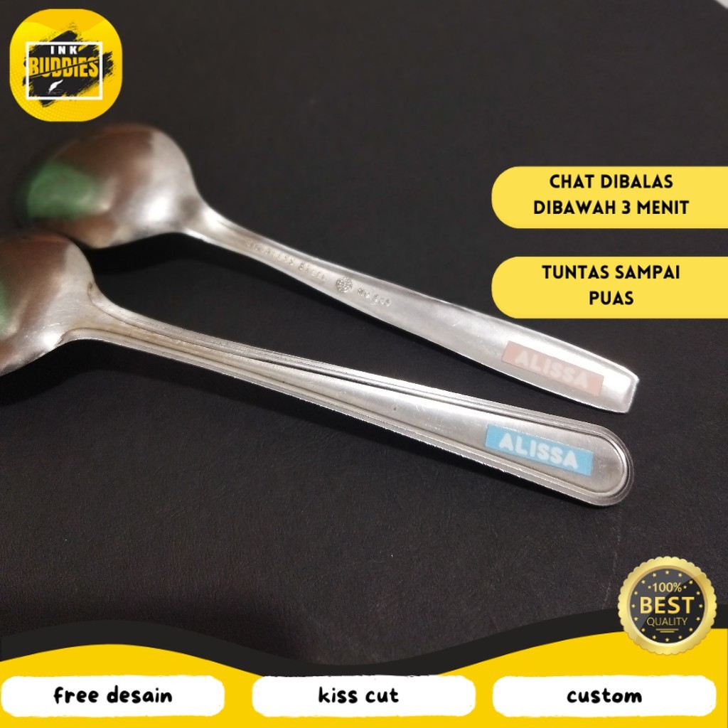 

INB - Stiker Penanda Barang Perabot Sendok Permanen UV DTF Anti Air