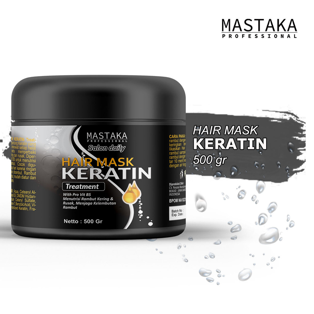 NATURIZO Masker Rambut Salon Daily Keratin Hair Mask Treatment 500 Gr Mastaka
