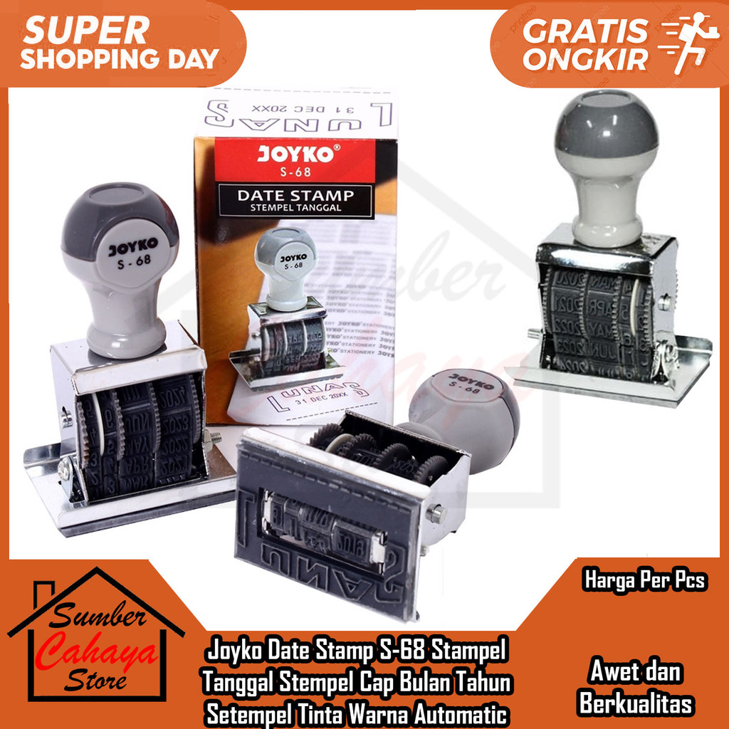

Jk Stampel Stempel Lunas Tanggal Cap Bulan Tahun Date Stamp S-68 Setempel Tinta Warna Stemp Automatic Number Angka Alat Pengecap Kertas Date Nomor Otomatis Self Inking Setampel Sekolah Kantor Perlengkapan