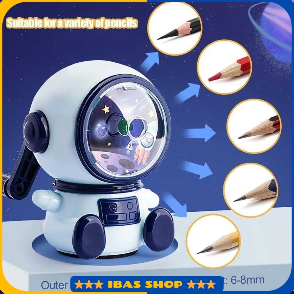 

Rautan Pensil Manual Pencil Sharpener Mini Astronaut - 18117