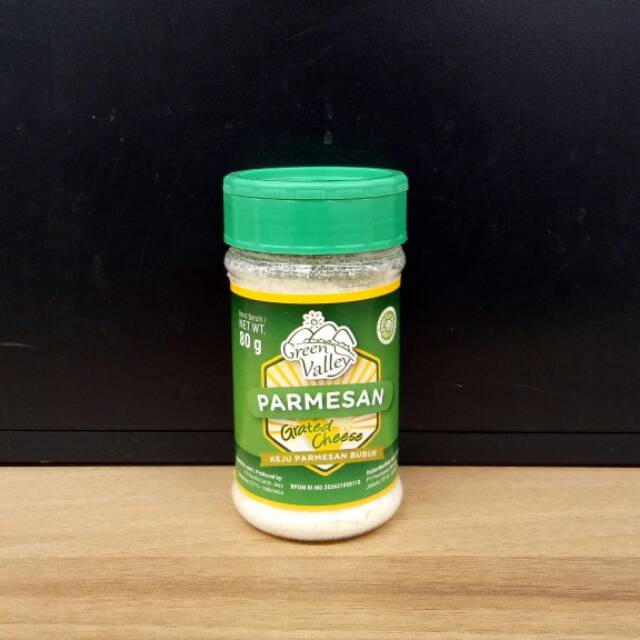 

GREEN VALLEY PARMESAN GRATED CHEESE | KEJU PARMESAN BUBUK 80GR