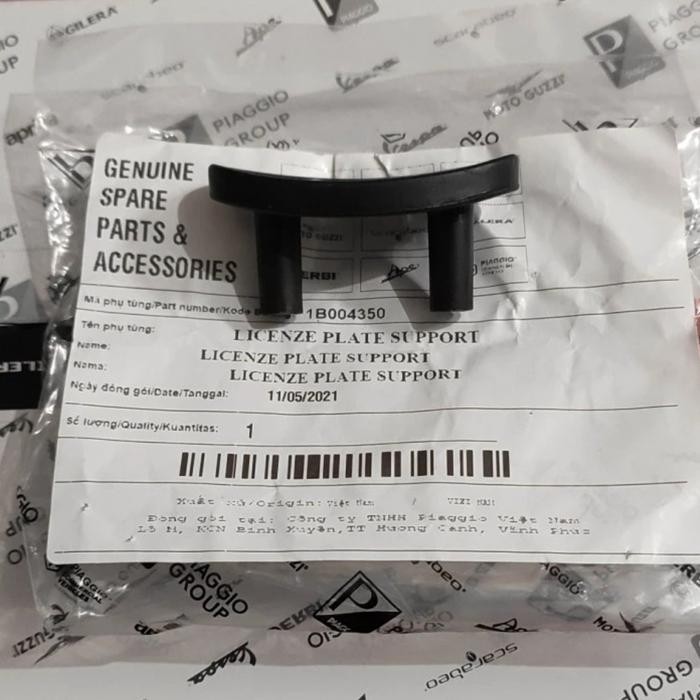 PENYANGGA DUDUKAN PENGUNCI PLAT NOMOR DEPAN VESPA LX 125 S 125 FACELIFT LED