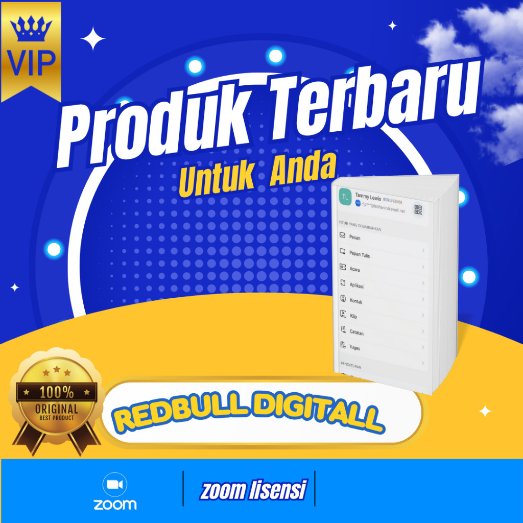 ZOOM PRO LISENSI 100 PESERTI2 MINGGU PRIVATE ANTI SUSPEN