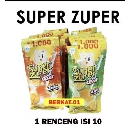 

SUPER ZUPER LOLYPOP CELUP 1 RENTENG ISI 10