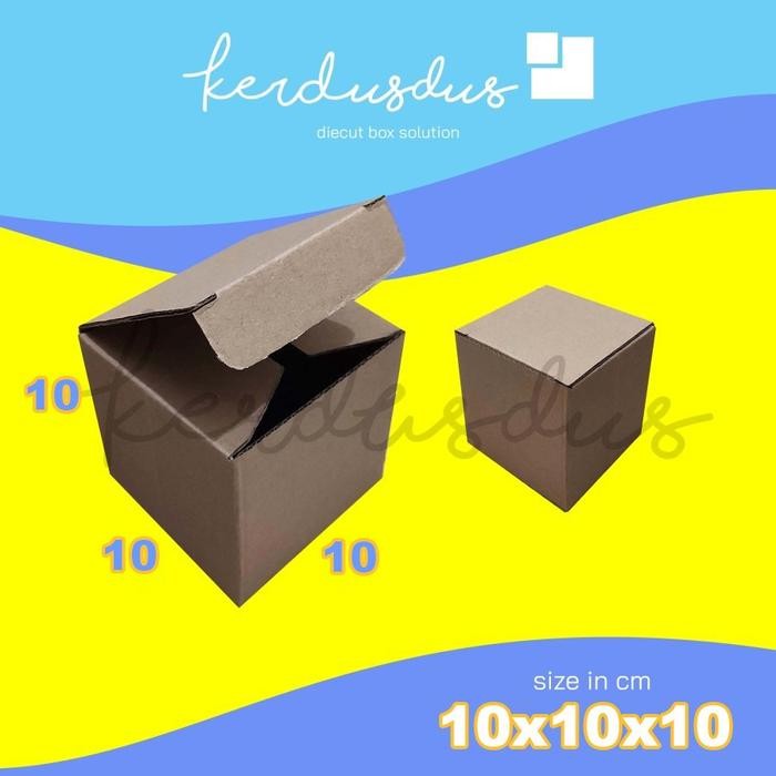 

10x10x10 cm kardus carton box diecut pizza kue packing packaging