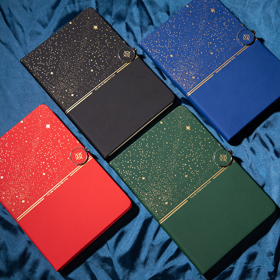 

Starry Sky Notebook A5 Multi Color 200 Page Hot Selling Office High Beauty Company Gift Work Log