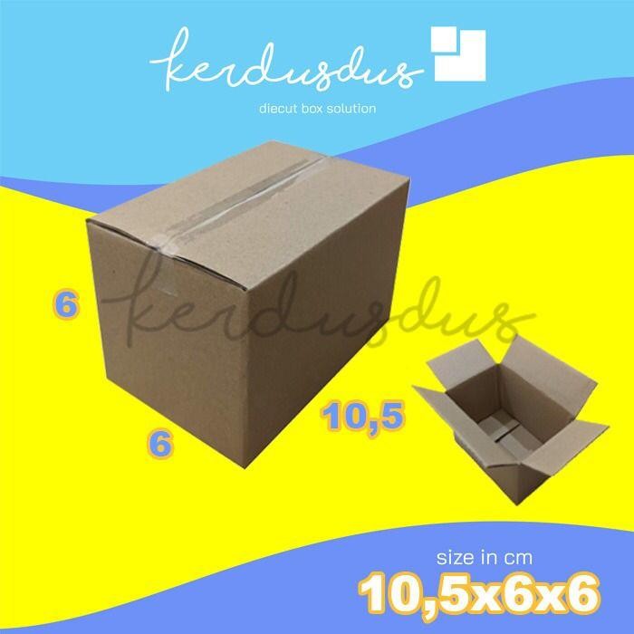 

10,5x6x6 cm kardus box karton kotak packing packaging POLOS SHEET