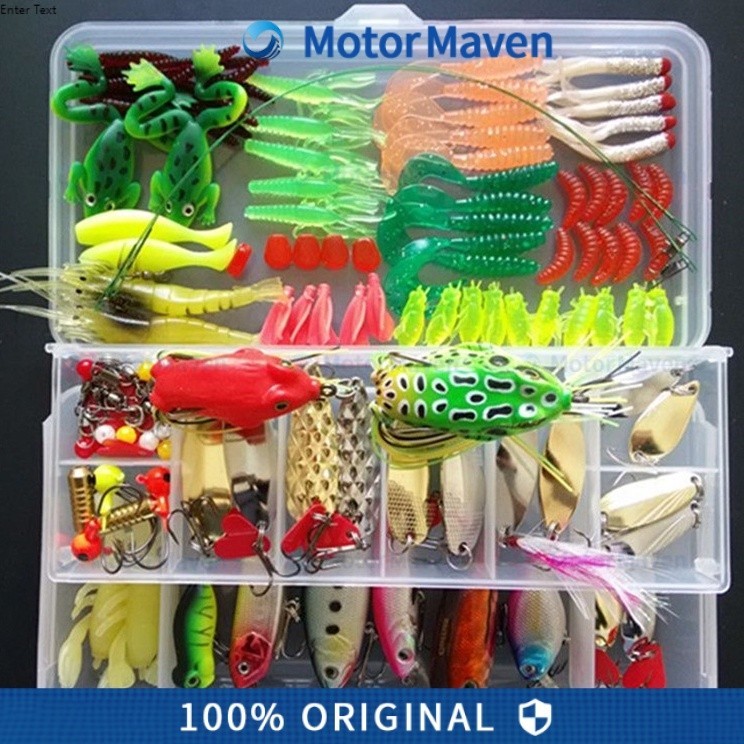 101Pcs Soft Lure 1set Soft Bait Fishing Lure Umpan Pancing Gabus Umpan Lembut Soft Lure Casting Umpa