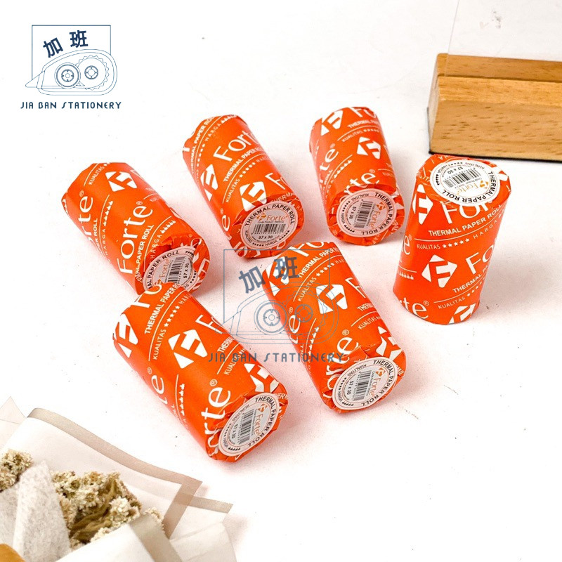 

Kertas Thermal Forte Roll 57 x 30 / 57 x 47 / 80 x 80 Print Struk Kasir Paper Roll | JBS
