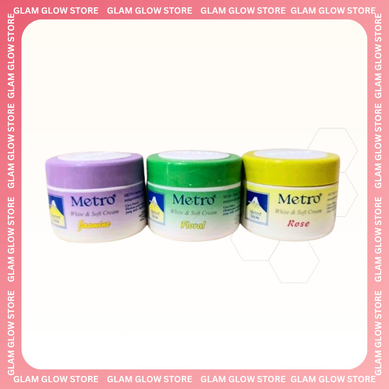 METRO SNOW WHITE & SOFT CREAM Cream Pelembab Wajah Hazeline Metro Snow