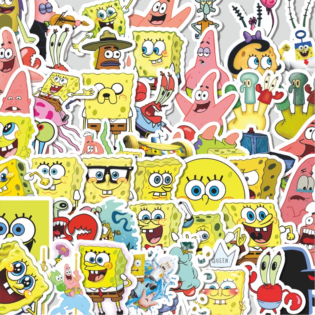 

Stiker Cutting Packtiker Spongebob Squarepants Universe Series Character Mix 4 Isi 100Pcs Series Aesthetic Lucu Keren Untuk Koper Bahan Vynil