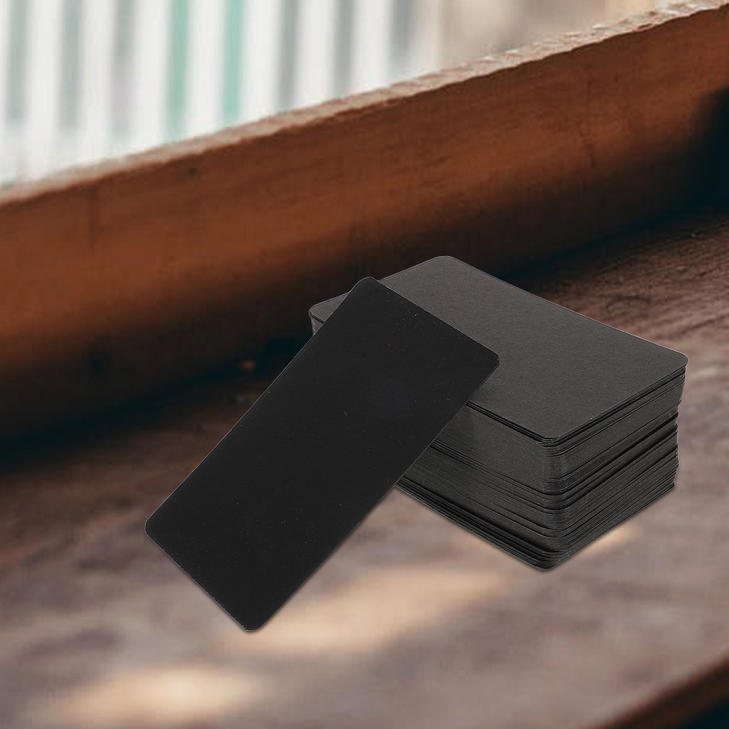 

100 Pcs Black Blank Card Postcards for Mailing Craft Bulk Game Message Greeting Paper Jam Drawing