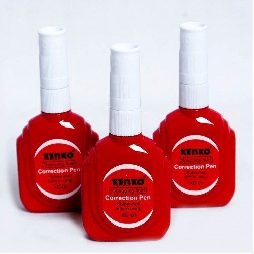 

Kenko Correction Fluid KE-01 / Tip-Ex Kertas Cair Murah Berkualitas