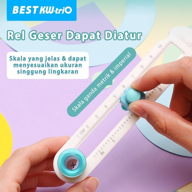 

Pemotong Kertas/Circle Cutter Premium Pisau Alat Potong Kertas Sticker Bulat 1 cm - 10 cm