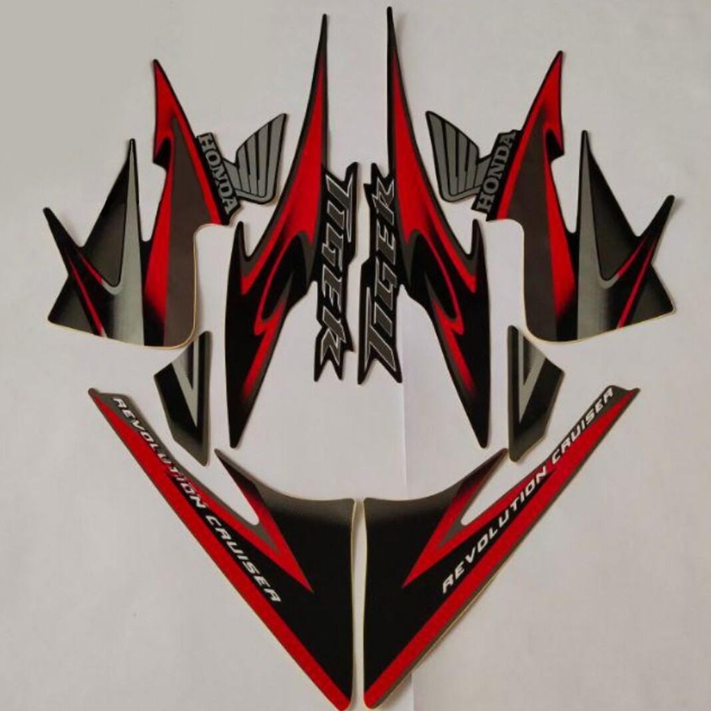 Striping Ori body Honda Tiger Revo 2011 2012 2013 stiker bawaan original bodi honda tiger revo tiger