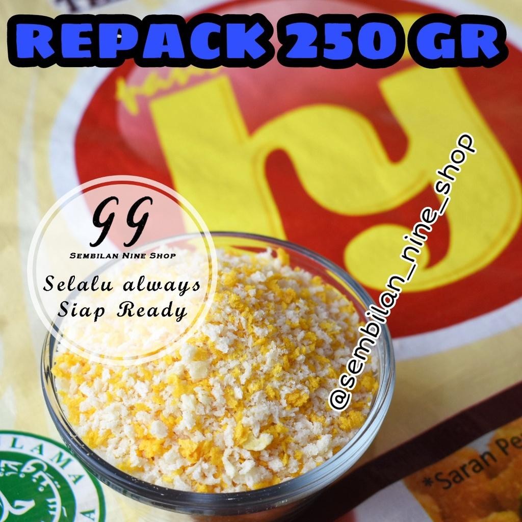 

HJ Bread Crumbs 250 Gram Tepung Roti Panir MIX Kuning Orange Putih Panko Crumb