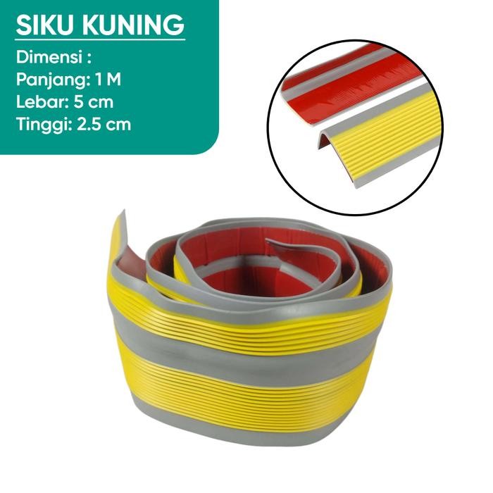 [TERLARIS] Step Nosing Karet Tangga Siku Lurus Lis Pengaman Pelindung Sudut Tangga Anti Slip - Siku 