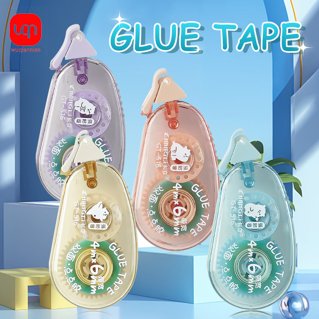 

WQN-3PCS Double Sided Tape Roller Makes Kids Paper Handmade Gift Wrapping Scrapbook Card Stationery Supplies with Handicrafts