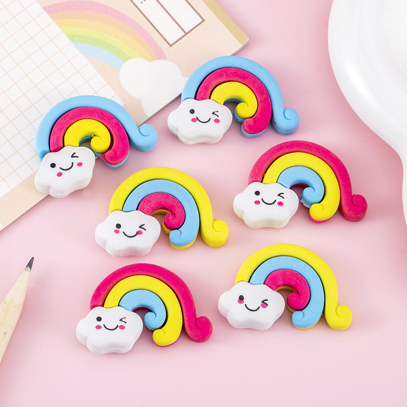 

PENGHAPUS BENTUK CLOUDY RAINBOW LUCU MINI EDITION / PENGHAPUS PENSIL MINI LUCU KAWAII