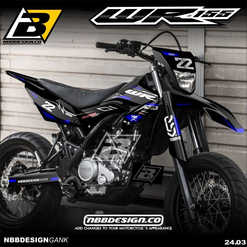 {COD] Decal Stiker Yamaha WR 155 R Supermoto Surex Full body Bebas Custom Desain Supermoto Terbaru _