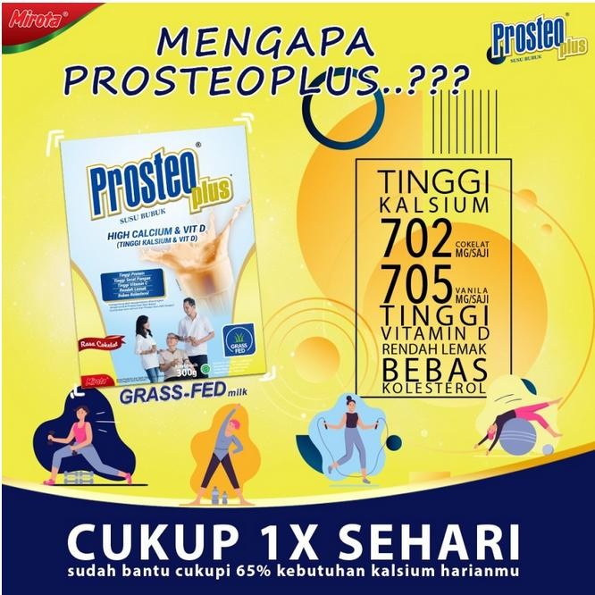 

[Promo] PROSTEO PLUS SUSU BUBUK UNTUK REMAJA SAMPAI LANSIA UK.300 GRAM - Coklat