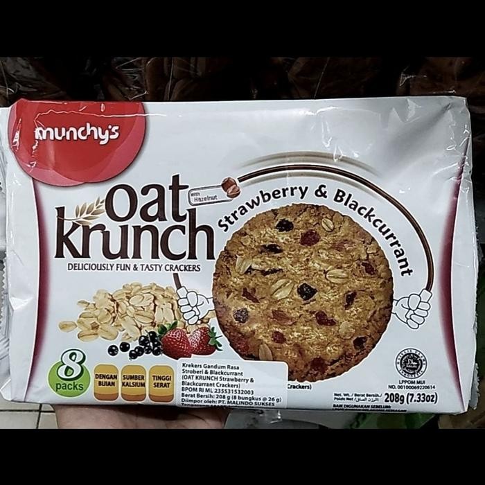 

munchys oat krunch strawberry blackcurrant 208gr