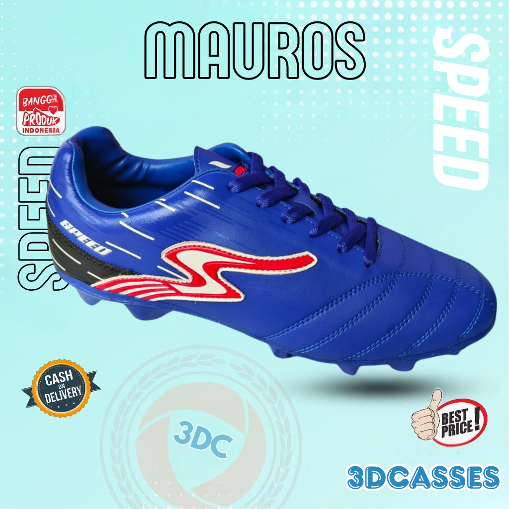 Speed Soccer Mauros  - Sepatu Sepak Bola/Football/Soccer Anak Dewasa Speed Original