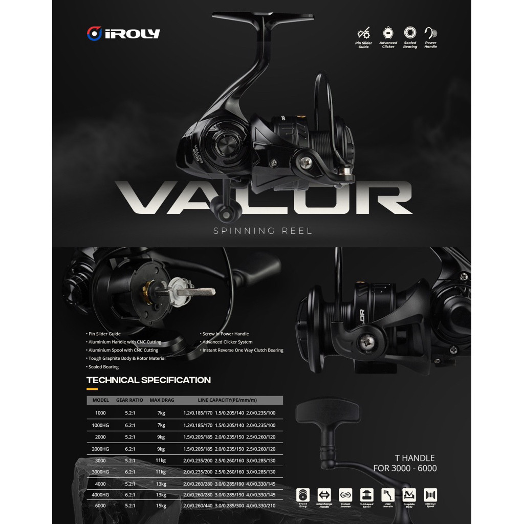 REEL IROLY VALOR 6000