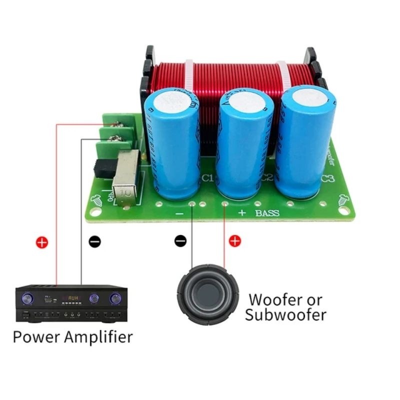 Crossover Pasif Subwoofer Bass 1 Way Weah-85