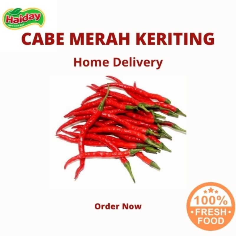 

Paket PROMO Cabe/Cabai Merah Keriting FRESH READY SETIAP HARI 250g-1kg