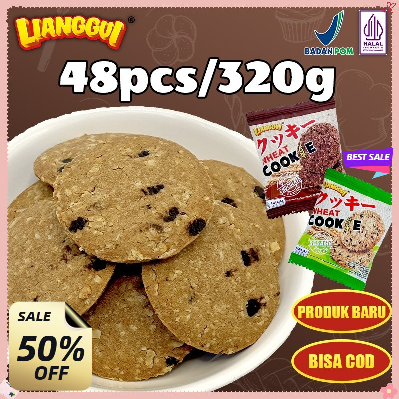 

[Pengiriman 24 jam] LIANGGUI HALAL Biskuit Oat Cokelat Kacang dengan Chia Seed Wijen Hitam Cemilan Sehat untuk Diet Energi