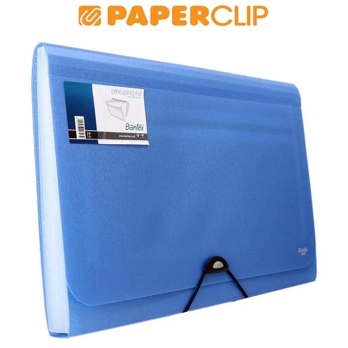 

EXPANDING FILE BANTEX 3602 FOLIO 11 COBALT BLUE