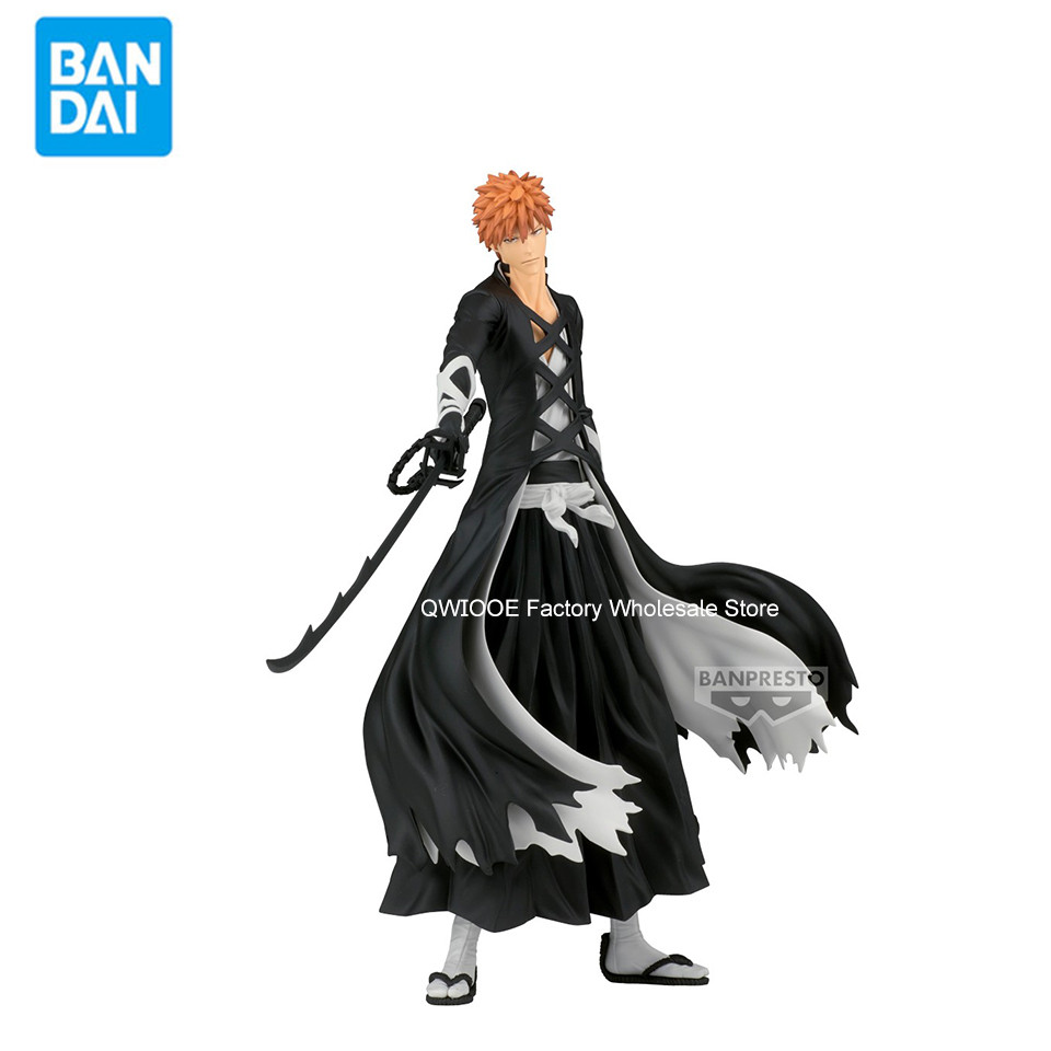 Original Genuine Banpresto Bleach Maximatic 25cm Kurosaki Ichigo PVC Statue Collection Model Toys Fo