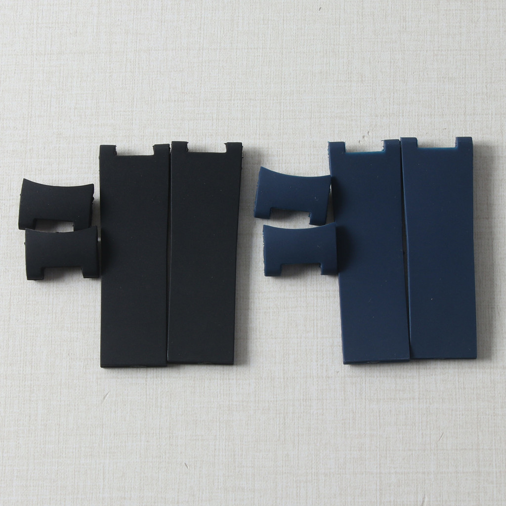 22mm Curved End Rubber Watchband For Ulysse Nardin Strap 263 DIVER Wristband Black Blue Silicone Wat